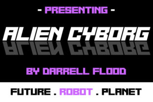 Alien Cyborg Font for Web Design