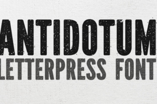 Antidotum: A Bold Display Font for Web Design