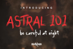 Astral 101 Font for Creative Projects