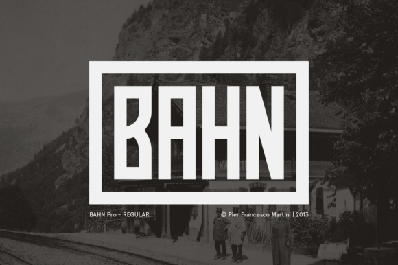 Bahn Pro: A Nostalgic Display Font