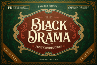 Black Drama: A Bold Typographic Statement