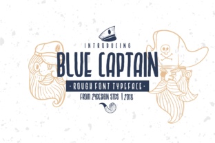 Blue Captain Font for Creative Makers