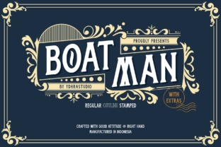 Boatman Font: Vintage Display for Editorial Design