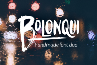 Bolonqui Duo: Bold Handmade Font