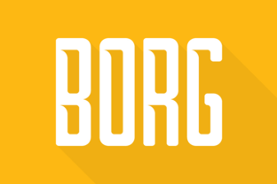 Borg: A Bold Display Font for Editorial Design