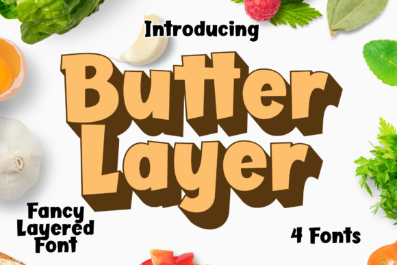 Butter Layer Font for Editorial Design