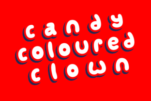 Candy Coloured Clown Font for Business