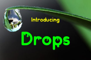 Drops: A Playful Display Font for Creative Projects
