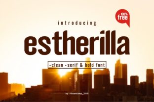 Estherilla: A Bold Display Font for Creative Web Design