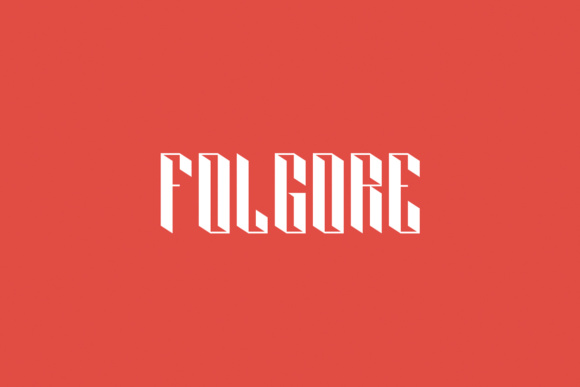 Folgore: A Fun 3D Display Typeface
