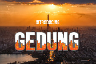 Gedung Font: Bold & Eye-Catching