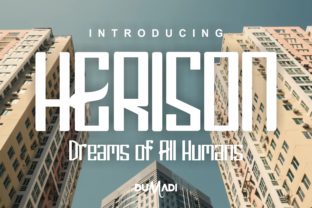 Herison: A Bold Display Font for Creative Projects