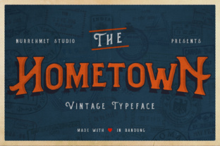Hometown: A Vintage Font for Nostalgic Design