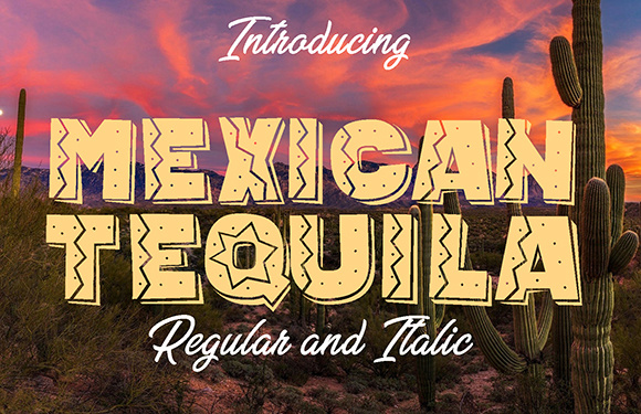Mexican Tequila Font for Creative Projects