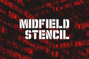 Midfield Stencil: Bold Typography for Creative Projects