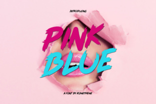 Pink Blue Font: Modern Typography for Editorial Design