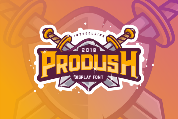 Prodush Font: Bold Display for Craft Creators