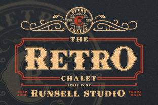 Retro Chalet Font for Business Style