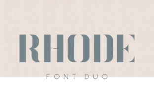 Rhode: A Stylish Display Font for Digital Marketing