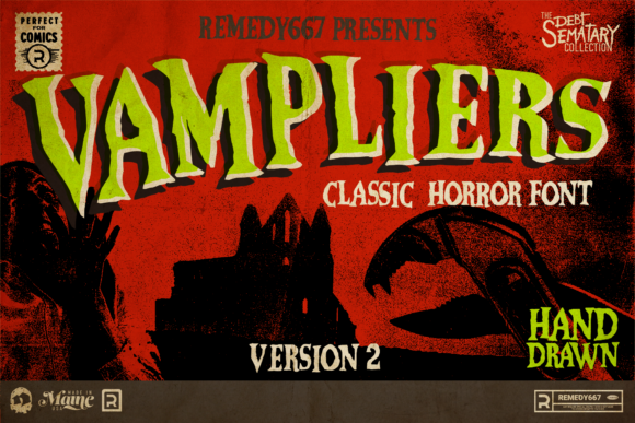 Vampliers: A Bold Display Font for Web Design