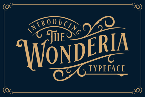Wonderia: A Whimsical Display Font