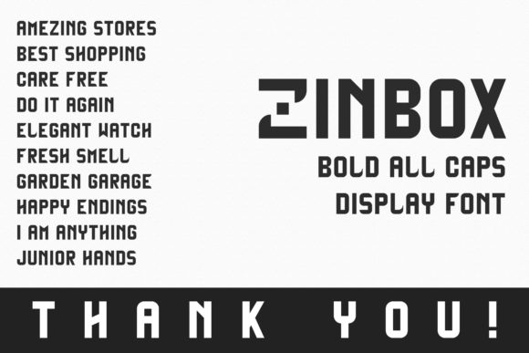 Zinbox: A Bold Display Font for Editorial Design